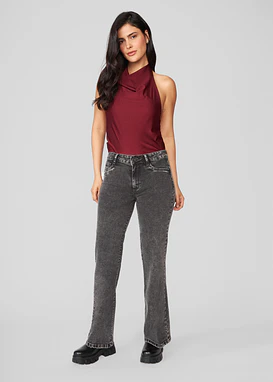 Jeans Mujer Pants Tiro Medio 1921