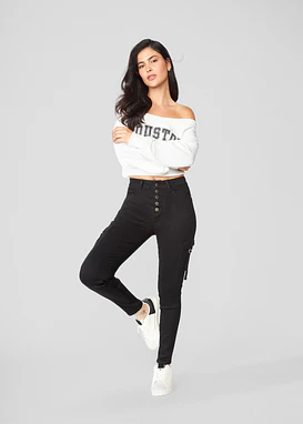 Jeans Mujer High Waist Pitillo 2110