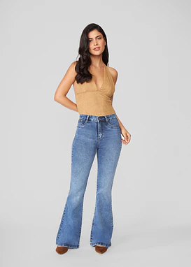 Jeans Mujer Flare 2129