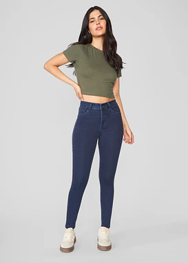 Jeans Mujer Tiro Alto Pitillo 1114