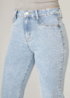 Jeans Mujer Pants Strass 2099