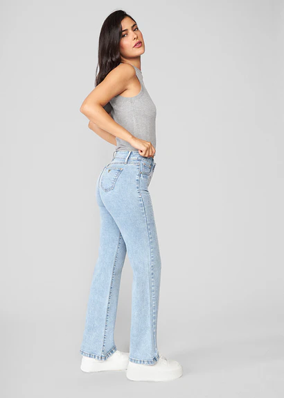 Jeans Mujer Pants Strass 2099
