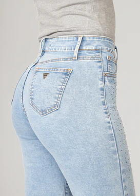 Jeans Mujer Pants Strass 2099