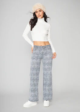 Jeans Mujer Pants Tiro Medio 1919
