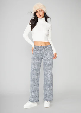 Jeans Mujer Pants Tiro Medio 1919