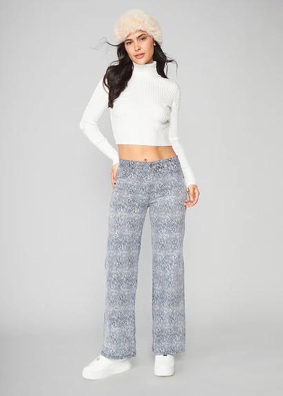 Jeans Mujer Pants Tiro Medio 1919
