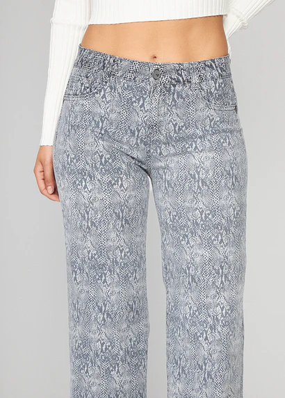 Jeans Mujer Pants Tiro Medio 1919