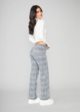 Jeans Mujer Pants Tiro Medio 1919