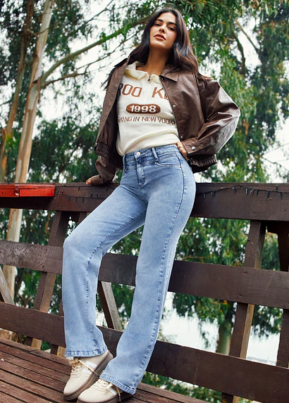 Jeans Mujer Pants Tachas 1926