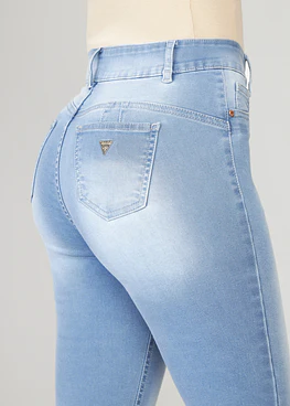 Jeans Mujer Tiro Alto Pitillo 2178