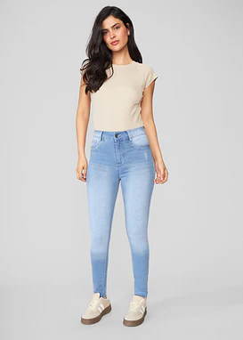 Jeans Mujer Tiro Alto Pitillo 2178