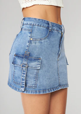 Short Falda Mujer Beverly Cargo 2054