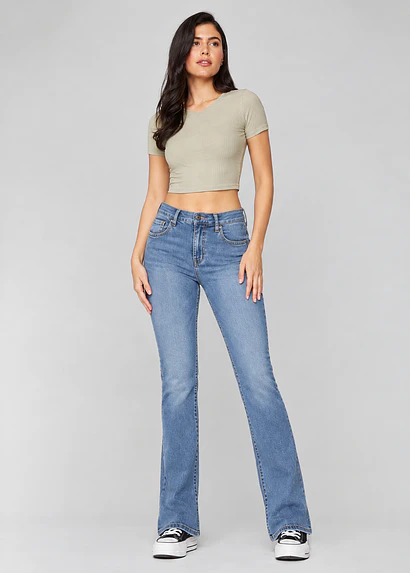 Jeans Mujer Tiro Alto Recto 2035