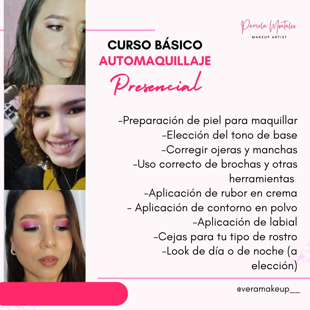 Curso de Automaquillaje Básico Presencial Iquique(se coordina hora y fecha antes)