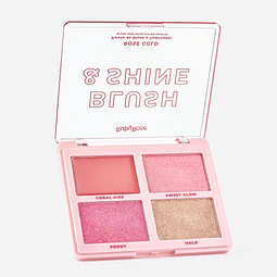 Paleta Blush Iluminador Shine Rose Gold (Producto Por Pedido)
