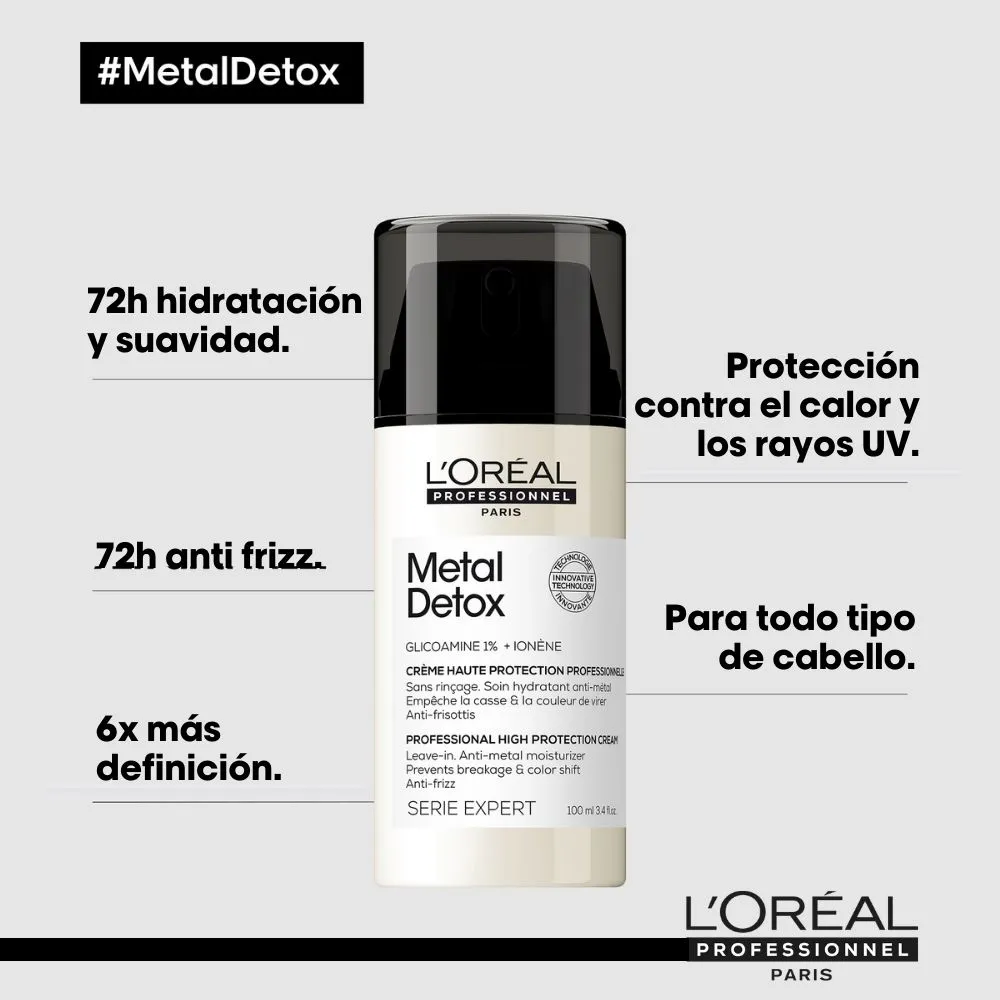 L'Oréal Professionnel Série Expert Metal Detox High Protection Leave-In Cream 100ml 4