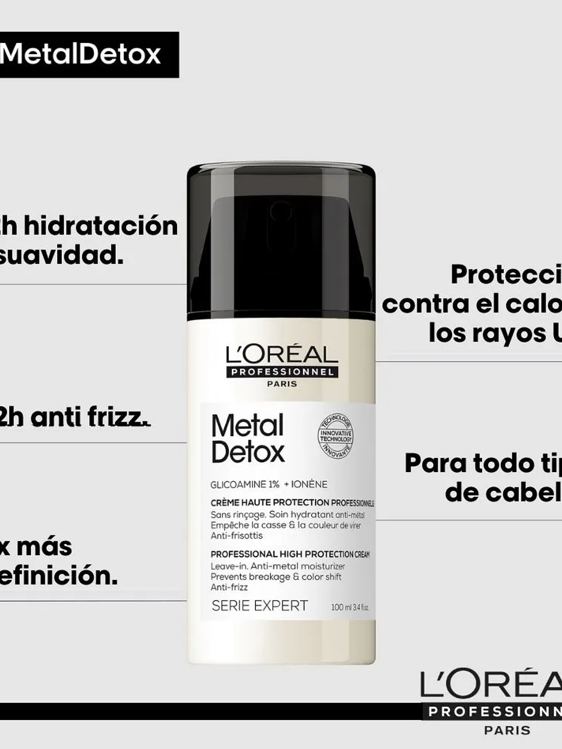 L'Oréal Professionnel Série Expert Metal Detox High Protection Leave-In Cream 100ml 4