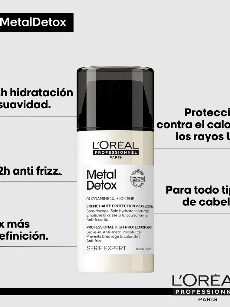 L'Oréal Professionnel Série Expert Metal Detox High Protection Leave-In Cream 100ml 4