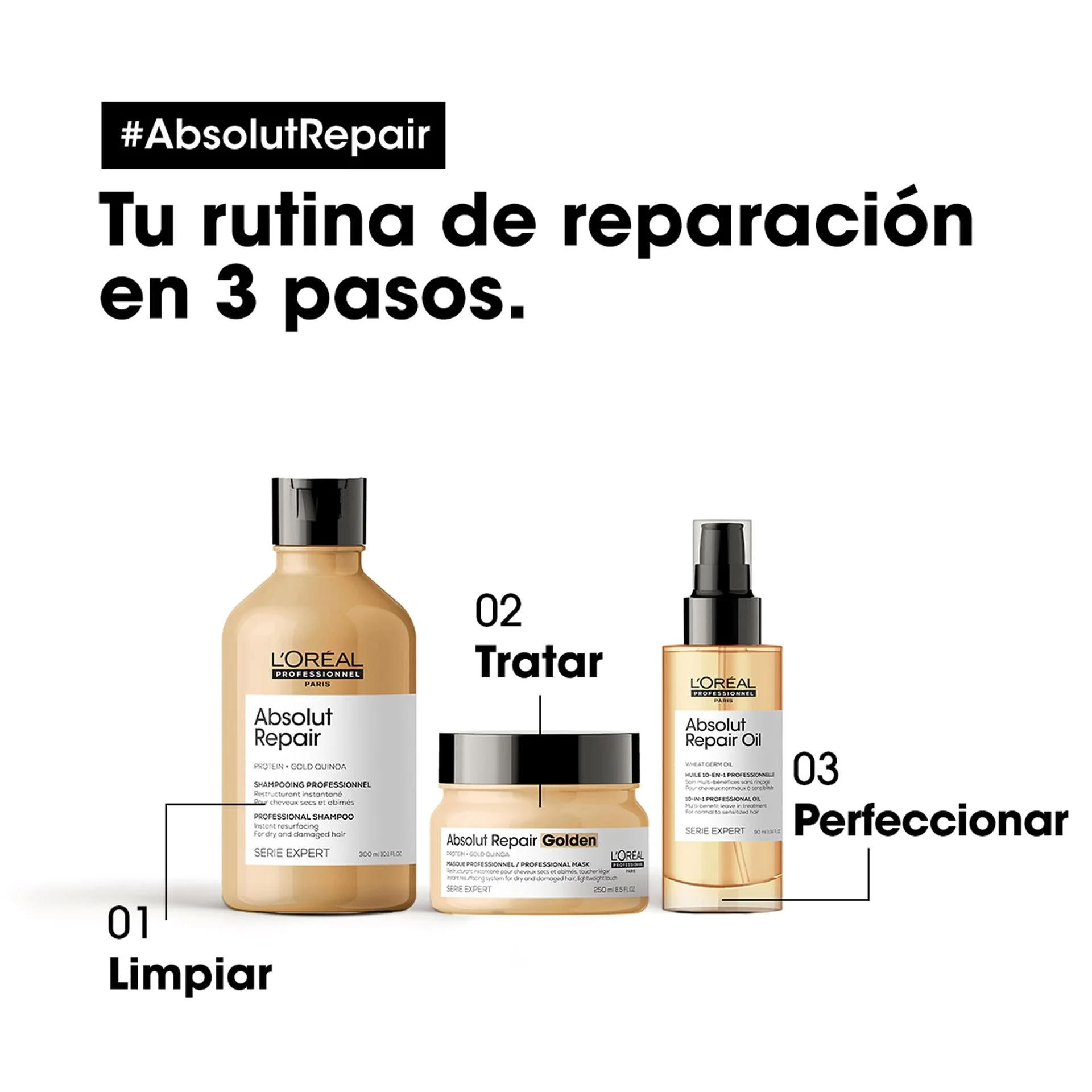 L'Oréal Professionnel Série Expert Absolut Repair Golden Mask 250ml 7