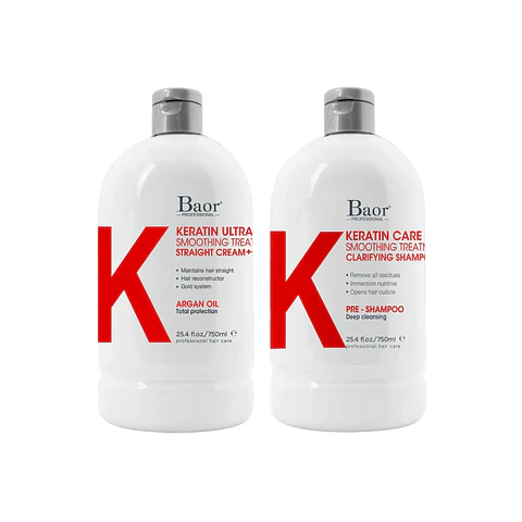 Baor Profesional Pack Keratin Ultra Para Alisado Brasilero 750ml