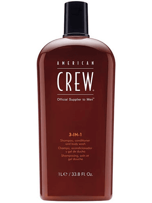 American Crew 3 en 1 Shampoo 1000ml