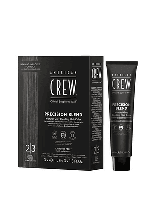 American Crew Precision Blend Hair Color 2/3 Dark (Caja x3x40ml)