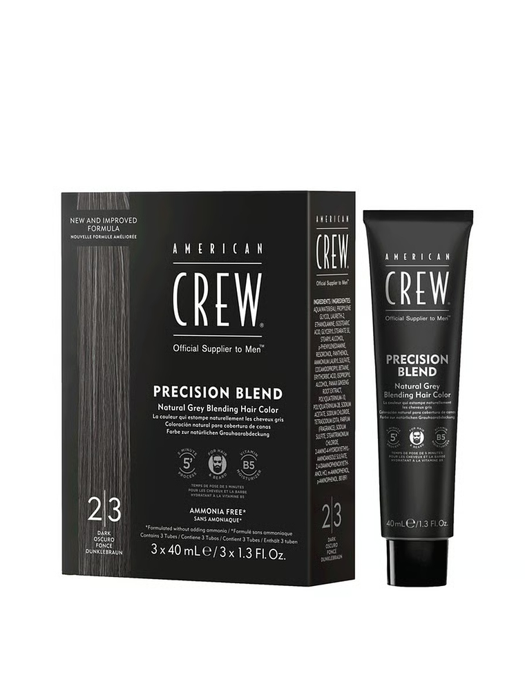 American Crew Precision Blend Hair Color 2/3 Dark (Caja x3x40ml) 1