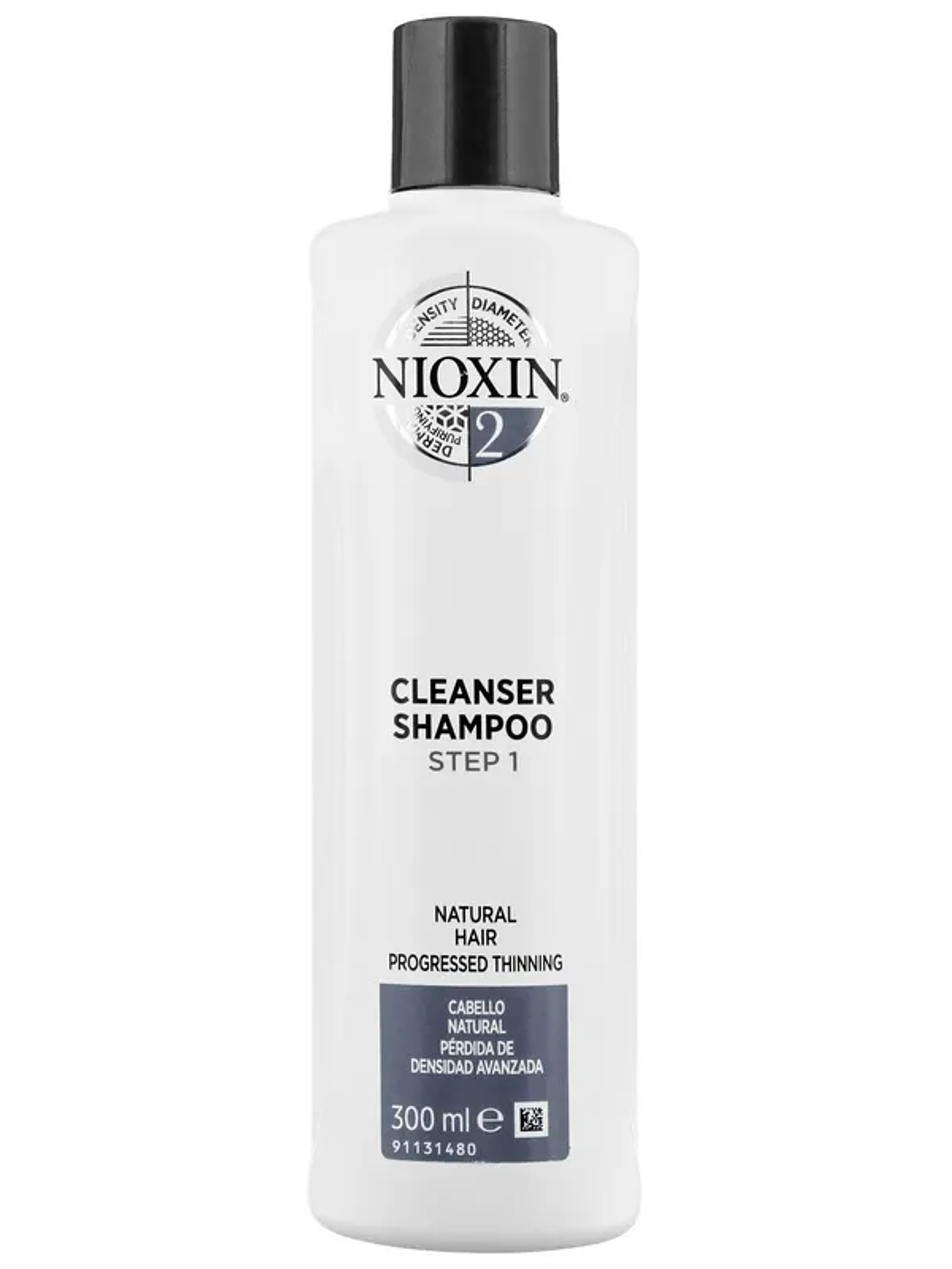 Nioxin 2 Shampoo Densificador para Cabello Natural 300ml 1
