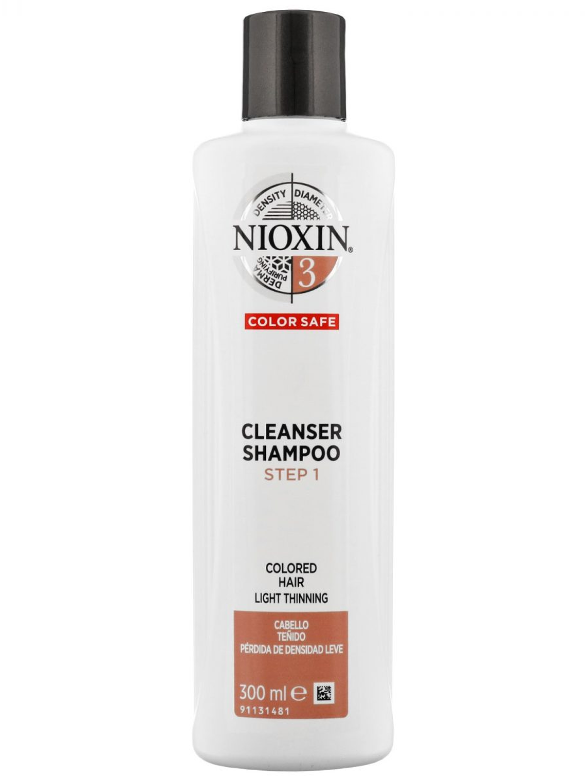 Nioxin-3 Shampoo Densificador para Cabello Teñido 300ml 1