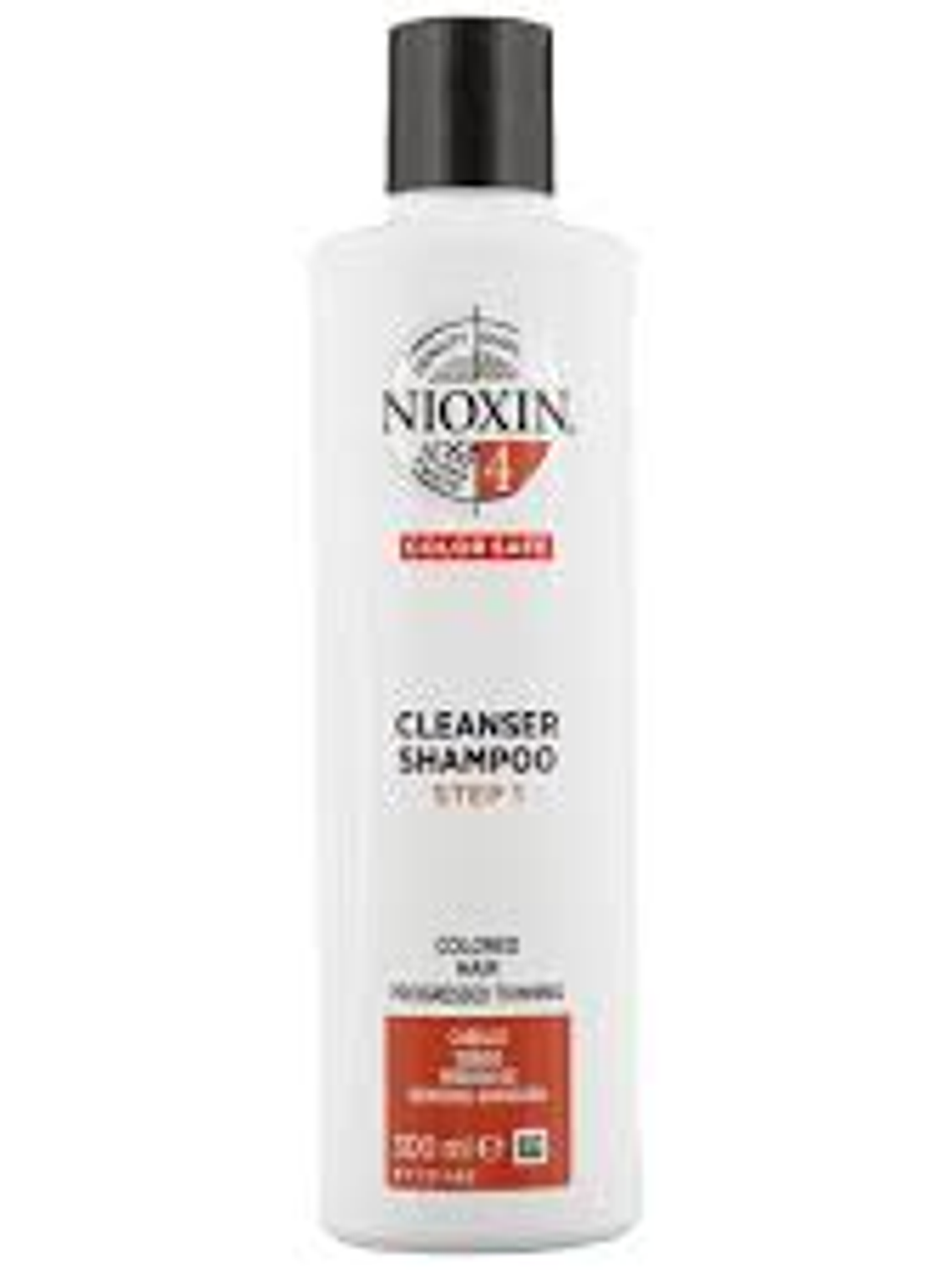Nioxin 4 Shampoo Densificador para Cabello Teñido 300ml 1