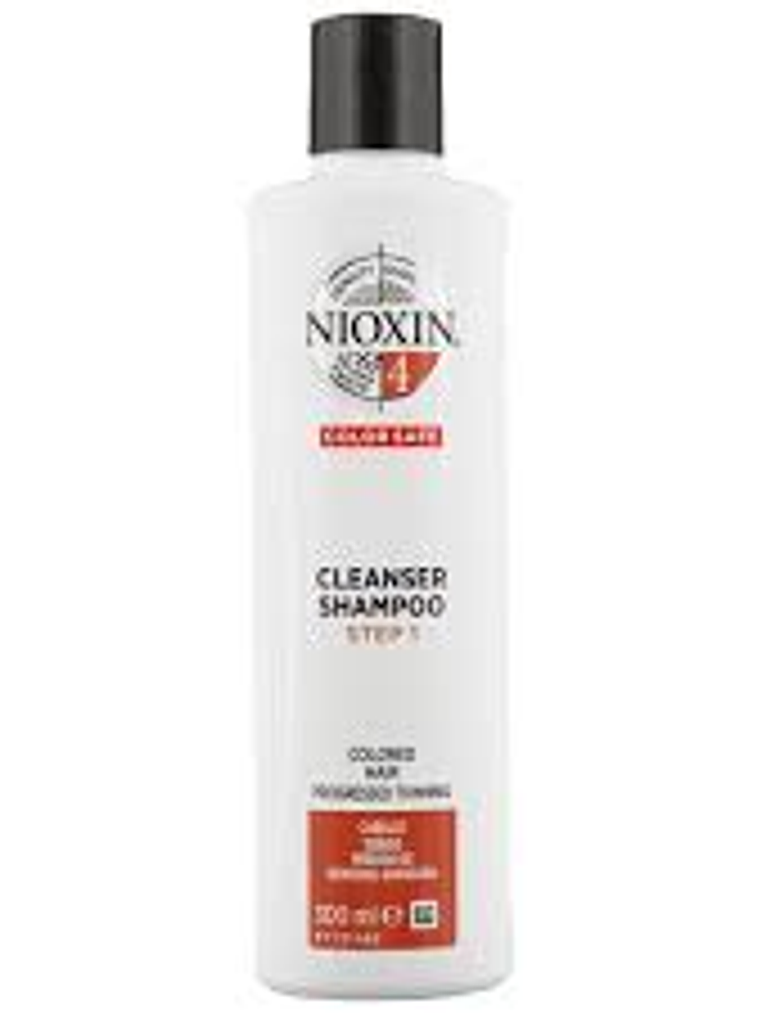 Nioxin 4 Shampoo Densificador para Cabello Teñido 300ml 1