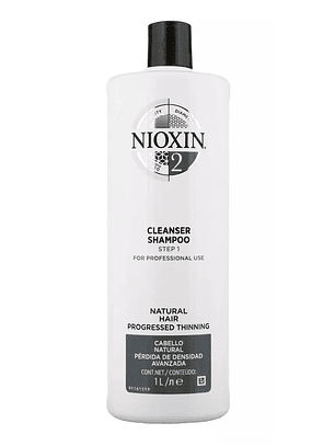 Nioxin 2 Shampoo Densificador Para Cabello Natural 1000ml