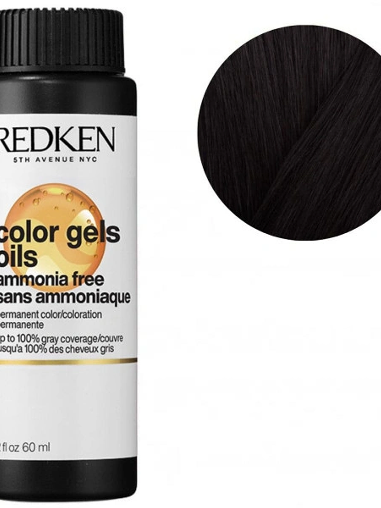 Redken Color Gels Oils Permanent Hair Dye 6NN Chocolate Mousse 60ml 1