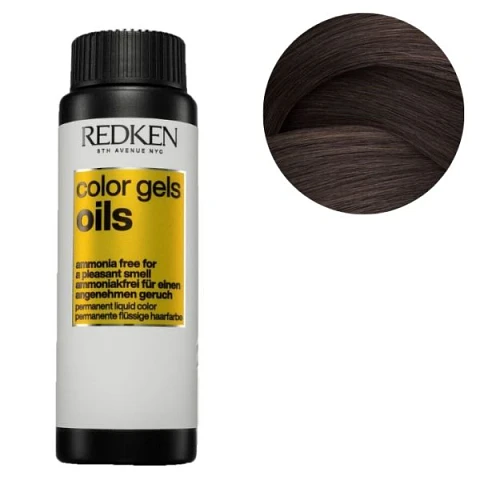 Redken Color Gels Oils Permanent Hair Dye 5NN Cafe Mocha 60ml