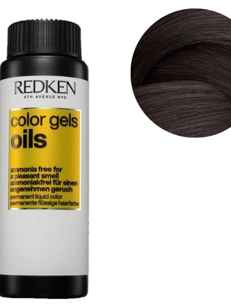 Redken Color Gels Oils Permanent Hair Dye 4NW Maple 60ml 1