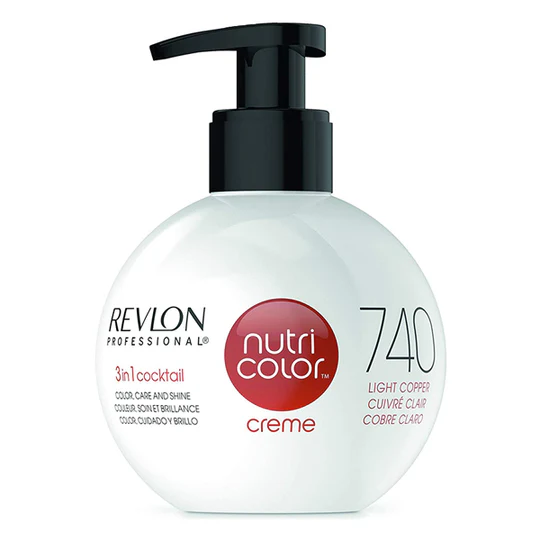 Revlon Professional Nutri Color Filters 3-In-1 Cream Hair Dye 740 Light Copper 240ml 1