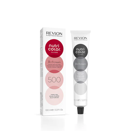 Revlon Professional Nutri Color Filters 3-In-1 Cream Hair Dye 500 Purple Red 100ml  1