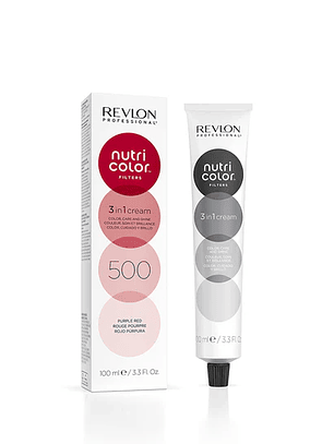 Revlon Professional Nutri Color Filters 3-In-1 Cream Hair Dye 500 Purple Red 100ml 