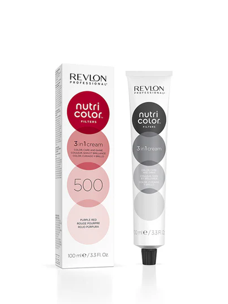 Revlon Professional Nutri Color Filters 3-In-1 Cream Hair Dye 500 Purple Red 100ml  1