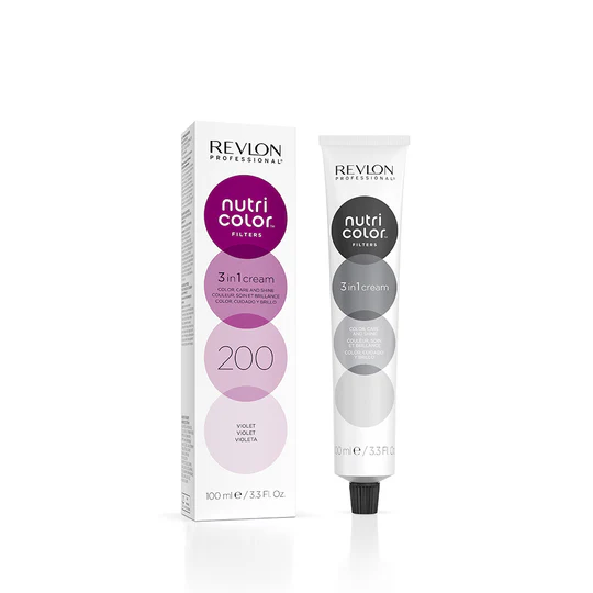 Revlon Professional Nutri Color Filters 3-In-1 Cream Hair Dye 200 Violet 100ml 1