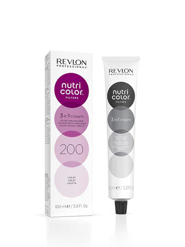 Revlon Professional Nutri Color Filters 3-In-1 Cream Hair Dye 200 Violet 100ml 1