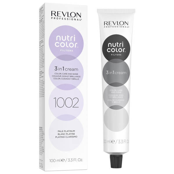 Revlon Professional Nutri Color Filters 3-In-1 Cream Hair Dye 1002 Pale Platinum 100ml  1