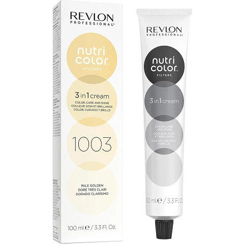 Revlon Professional Nutri Color Filters 3-In-1 Cream Hair Dye 1003 Pale Golden 100ml