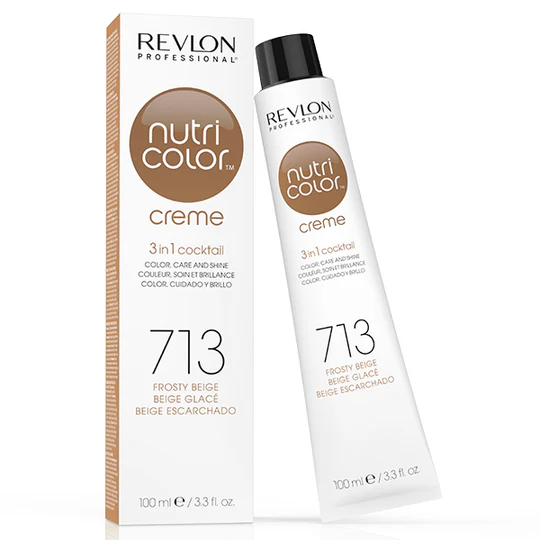 Revlon Professional Nutri Color Filters 3-In-1 Cream Hair Dye 713 Frosty Beige 100ml  1