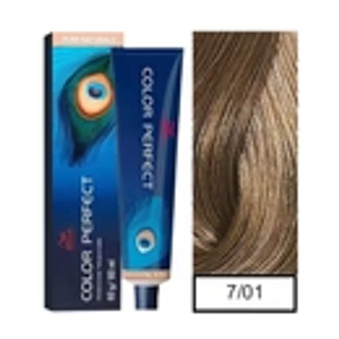 Wella Professionals Color Perfect 7/01 Rubio Medio Natural Ceniza 60g 