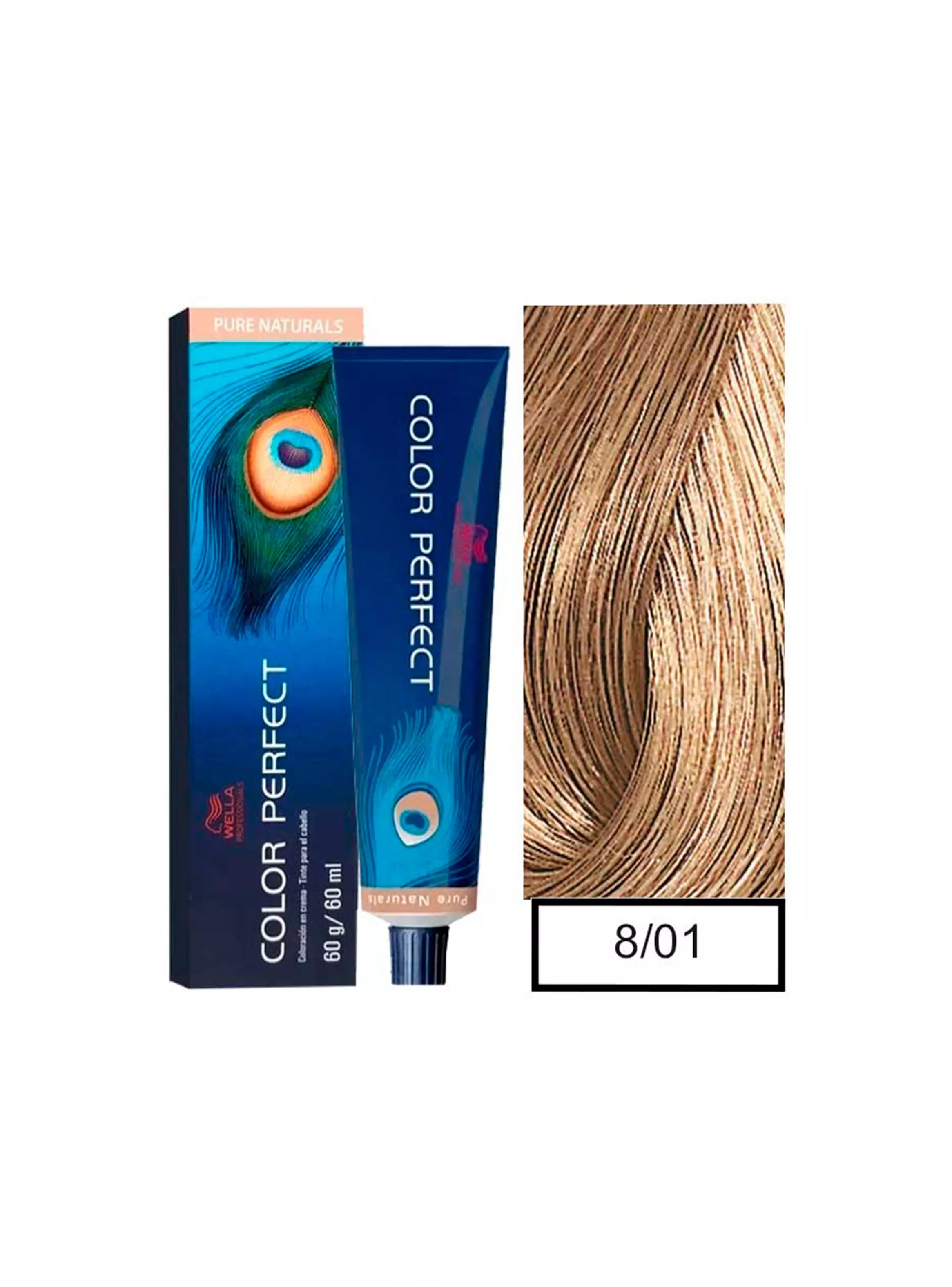 Wella Professionals Color Perfect 8/01 Rubio Claro Natural Ceniza 60g  1