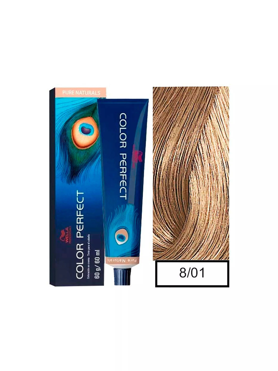 Wella Professionals Color Perfect 8/01 Rubio Claro Natural Ceniza 60g  1