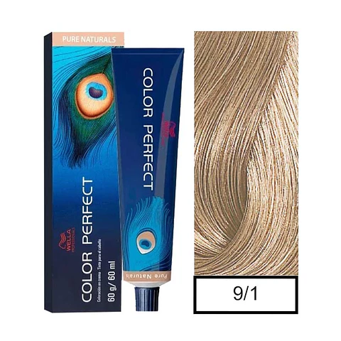 Wella Professionals Color Perfect 9/01 Rubio Extra Claro Natural Ceniza 60g 