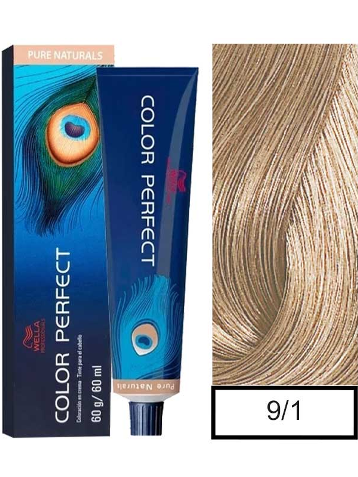 Wella Professionals Color Perfect 9/01 Rubio Extra Claro Natural Ceniza 60g  1