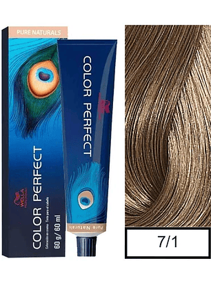 Wella Professionals Color Perfect 7/1 Rubio Mediano Ceniza 60g 